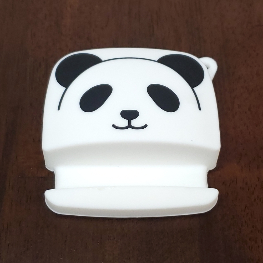 Panda Silicone Smart Phone Stand Holder with Accessory Pouch